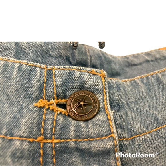 VTG MAINSTREET BLUES High Rise Jeans WOMEN'S 14 Blue Light Wash Elastic Waist - Picture 4 of 7